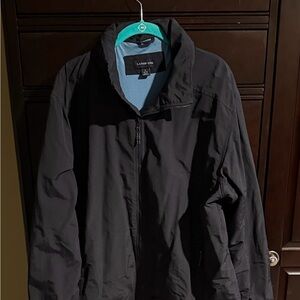 Lands' End Men's Navy Blue Windbreaker Jacket